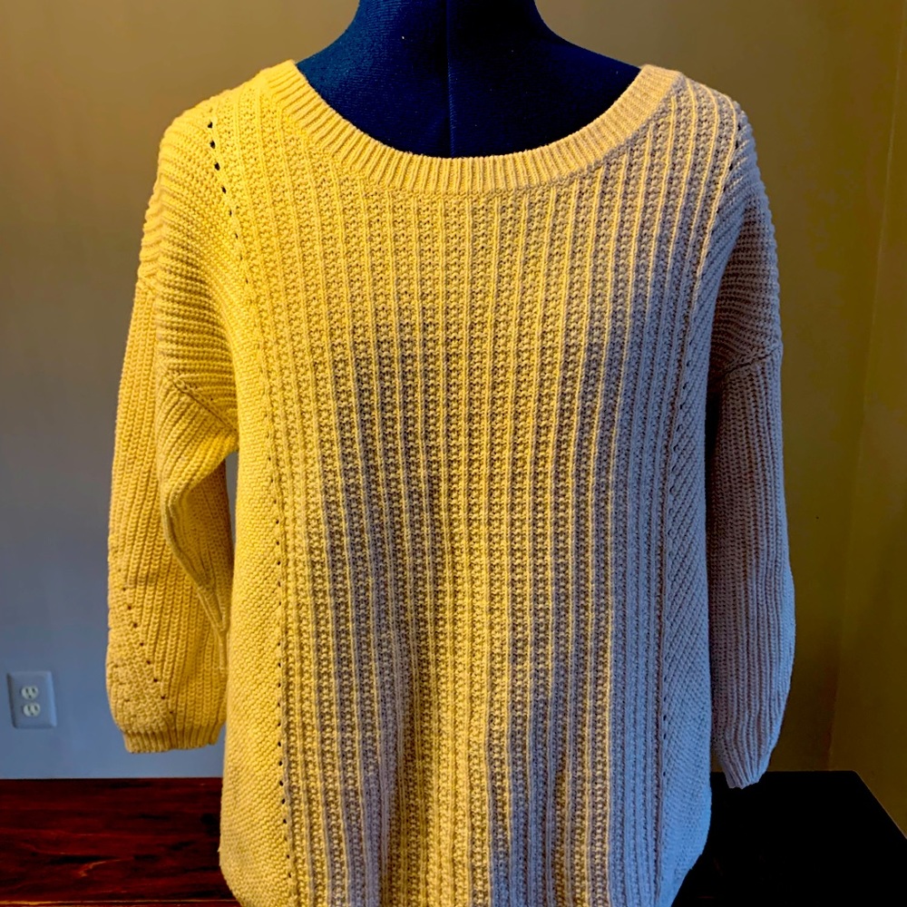 Nice Cotten sweater! Cream color!